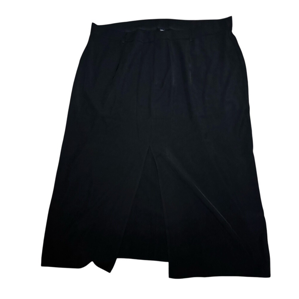 Cider 4XL Black Midi Skirt High Waist‎ Career Business Casual Party